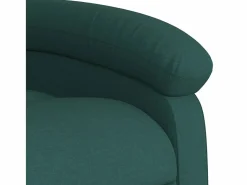 vidaxl Sillón reclinable elevable tela oscuro