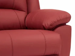 Vente-unique Sillón relax de piel de becerro en color AROMA