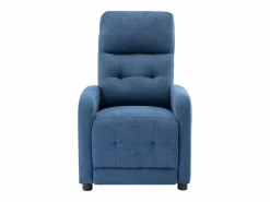 New Vente-unique Sillón relax de tela acolchada color JARAMILO Azul