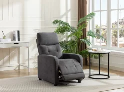 Vente-unique Sillón relax de tela acolchada color JARAMILO