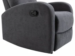 Vente-unique Sillón relax de tela estilo contemporáneo EVELYN