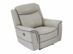 New Sillón relax eléctrico de cuero ADELIO Sillón De Piel|Sillón Relax