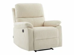 Online Vente-unique Sillón relax eléctrico de terciopelo LUNANO Beige