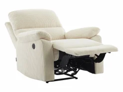 Online Vente-unique Sillón relax eléctrico de terciopelo LUNANO Beige