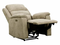 Hot Sillón relax eléctrico de tela reposapiés y respaldo reclinables NEVERS Sillón Relax