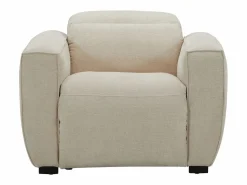 Best Maison Céphy Sillón relax eléctrico de tela color LAGUNDI Beige