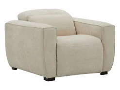 Best Maison Céphy Sillón relax eléctrico de tela color LAGUNDI Beige