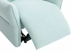 Vente-unique Sillón relax eléctrico de tela azul claro estilo contemporáneo MODOC