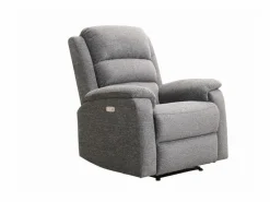 Vente-unique Sillón relax eléctrico de tela NEVERS