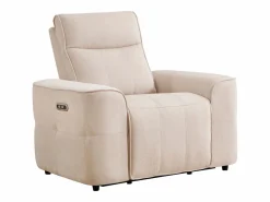 Vente-unique Sillón relax eléctrico en chenilla SCAMOCO
