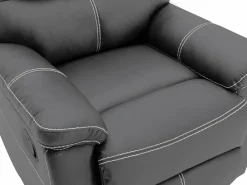 Vente-unique Sillón relax mecánico de piel sintética CANBY