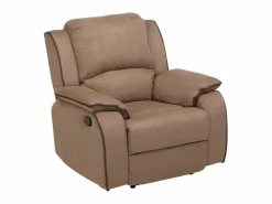 Sale Vente-unique Sillón relax microfibra 100% poliéster HERNANI Topo