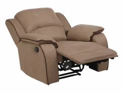 Sale Vente-unique Sillón relax microfibra 100% poliéster HERNANI Topo