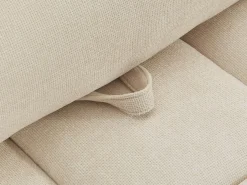 Vente-unique Sillón rinconera avanzado-retroceso en tela texturizada APOLIU
