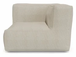 Sale MYLIA Sillón rinconera de jardín en tela bouclé - - NOUMARA de Beige