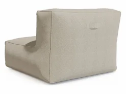 Sale MYLIA Sillón rinconera de jardín en tela bouclé - - NOUMARA de Beige