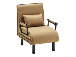 Le roi du relax Sillón Sofá cama plegable individual de tela Deborah -