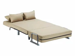 Le roi du relax Sillón Sofá Cama Plegable Reposabrazos de tela Deborah Twin Dos Plazas -