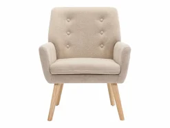 Vente-unique Sillón tapizado de tela de color . Estilo escandinavo. SERINO