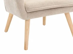 Vente-unique Sillón tapizado de tela de color . Estilo escandinavo. SERINO