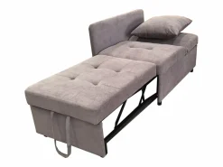 Sillón/sofá cama convertible - Respaldo regulable - Tejido de lino Sillón Cama