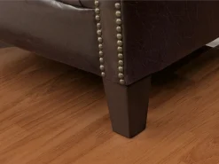 Vente-unique sillon club de piel envejecida ENGUERRAND