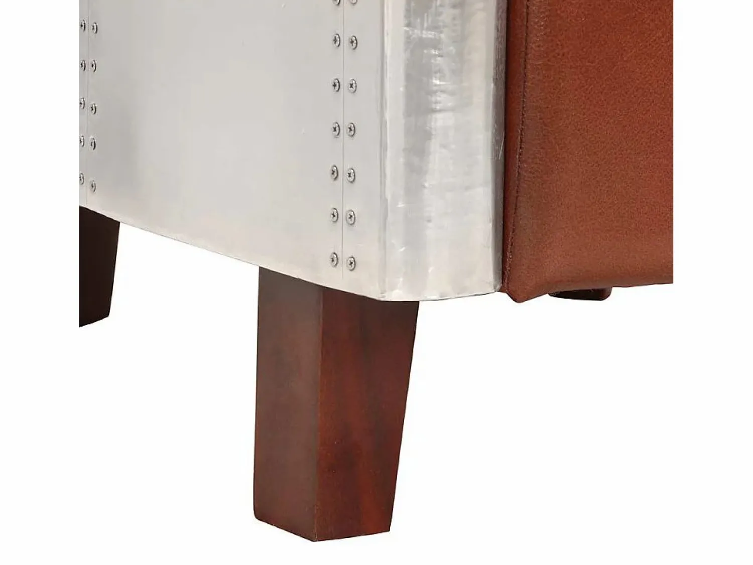 Online vidaxl Sillon de aviador de cuero auténtico marrón Marru00f3n
