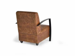 Giner y colomer Sillon de estilo industrial en piel natural