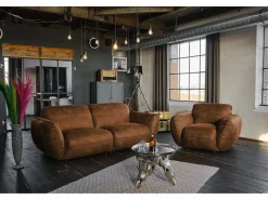 Best Kawola Sillones individuales - piel - DAVITO Marru00f3n