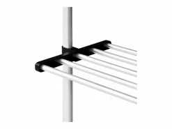 vidaxl Sistema de armario telescópico con estantes aluminio