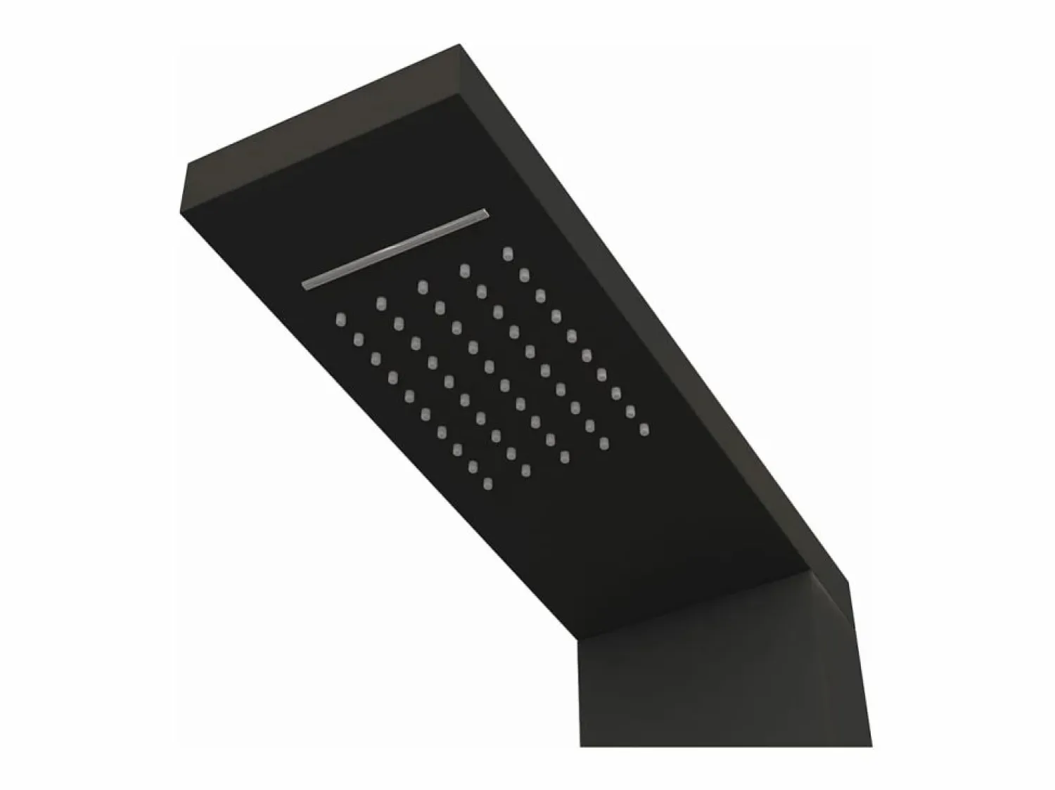 Best Helloshop26 Sistema de panel de ducha sistema de panel de baño mezclador de ducha ducha de lluvia chorro de baño hogar interior aluminio 02_0003120 Negro