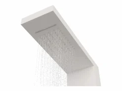 Discount Helloshop26 Sistema de panel de ducha de aluminio y plástico para baño interior 114 cm 02_0003117 Blanco
