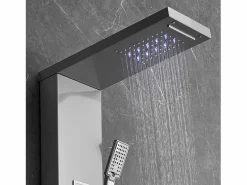 Hot Sistema de Torre de Panel de Ducha SucceBuy, 6 Modos, LED y Pantalla Digital, Acero Inoxidable con Efecto de Lluvia Columna De Ducha