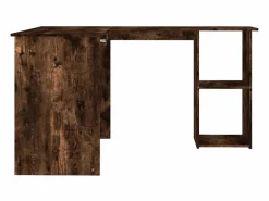 Garden Furniture Skive Escritorio esquina madera contrachapada roble humo 120x140x75cm
