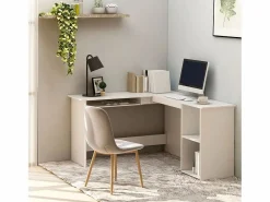 Best Skive Escritorio forma de L madera contrachapada 120x140x75 cm Escritorio Rinconero