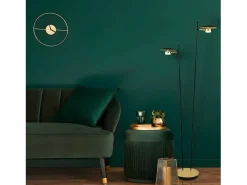 AKUNADECOR Sobremesa Led De Dos Luces Ciudad Del Cabo Negra