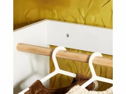 Sobuy Armario Infantil con Perchero y Cajas, Estantería para Ropa