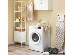 Sale Sobuy Armario para Lavadora y Secadora con Cesta, , 100x60x90 cm Blanco