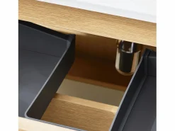 Sobuy BZR198-N Conjunto de Muebles de baño 2 piezas Armario Colgante + Espejo