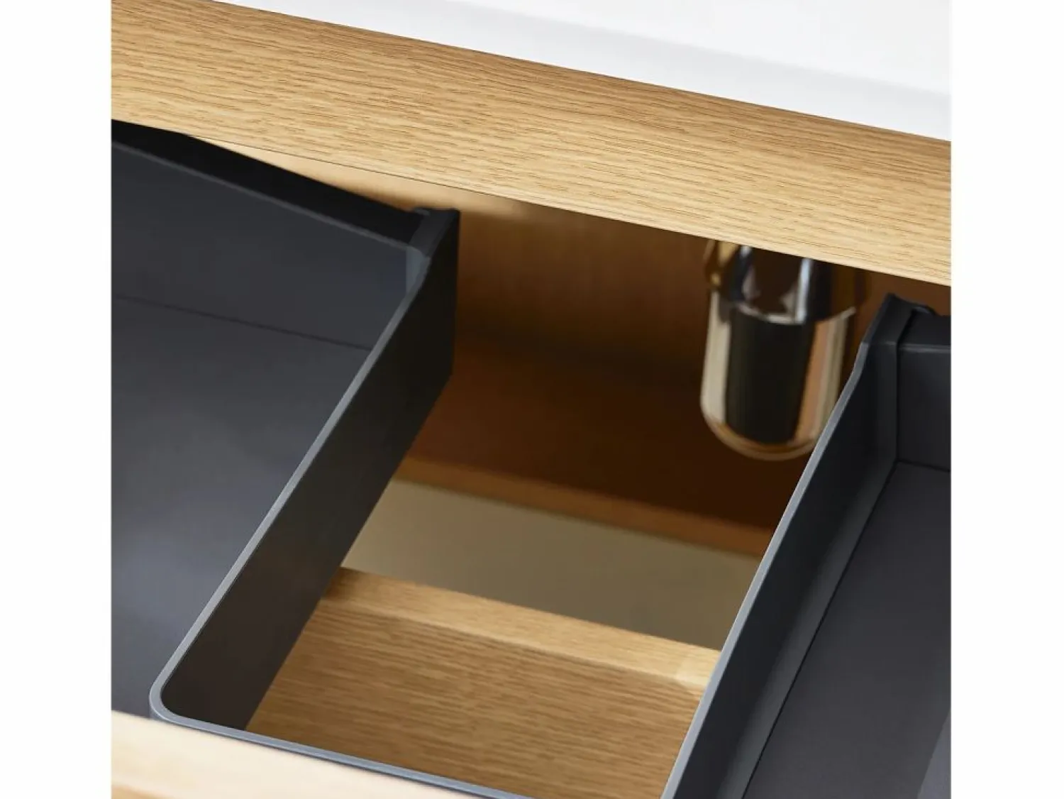Sobuy BZR198-N Conjunto de Muebles de baño 2 piezas Armario Colgante + Espejo