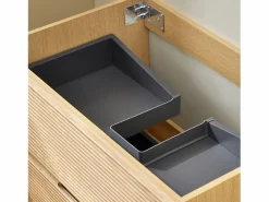 Sobuy BZR198-N Conjunto de Muebles de baño 2 piezas Armario Colgante + Espejo
