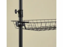 Clearance Perchero de pie telescópico con barras y estantes, armario abierto Mueble Perchero