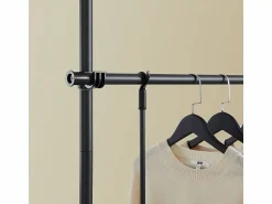 Sobuy Perchero de Pie Telescópico, Soporte para Ropa Ajustable en