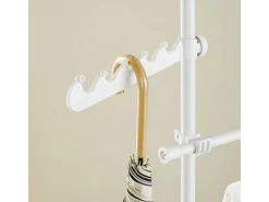Outlet Sobuy Perchero Telescópico de Pie 27x76.99x103cm Funcional FRG109-II-W Blanco