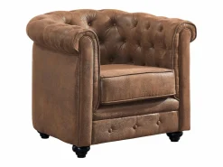 Best Sofá 3 plazas + 2 sillones CHESTERFIELD Microfibra Conjunto Sofá Y Sillón