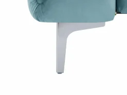 Vente-unique Sofá 2 plazas chéster de terciopelo azul pastel y patas de metal EDWINA