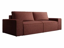 Discount Sofá 4 plazas convertible en chenilla color burdeos AMELIA Colección Rouge Passion|Sofás Y Sillones