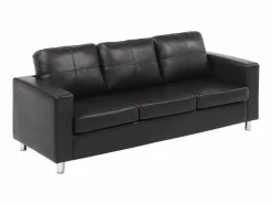 Vente-unique Sofá 3+2 plazas de piel sintética en color ACKLEY