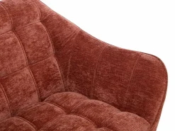 Online Vente-unique Sofá 2 plazas de tela texturizada CASERTA Terracota