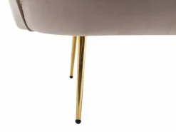 Discount Sofá 2 plazas de terciopelo color con forma de concha DANDELION Sofá De Terciopelo|Sofá - 2 Plazas